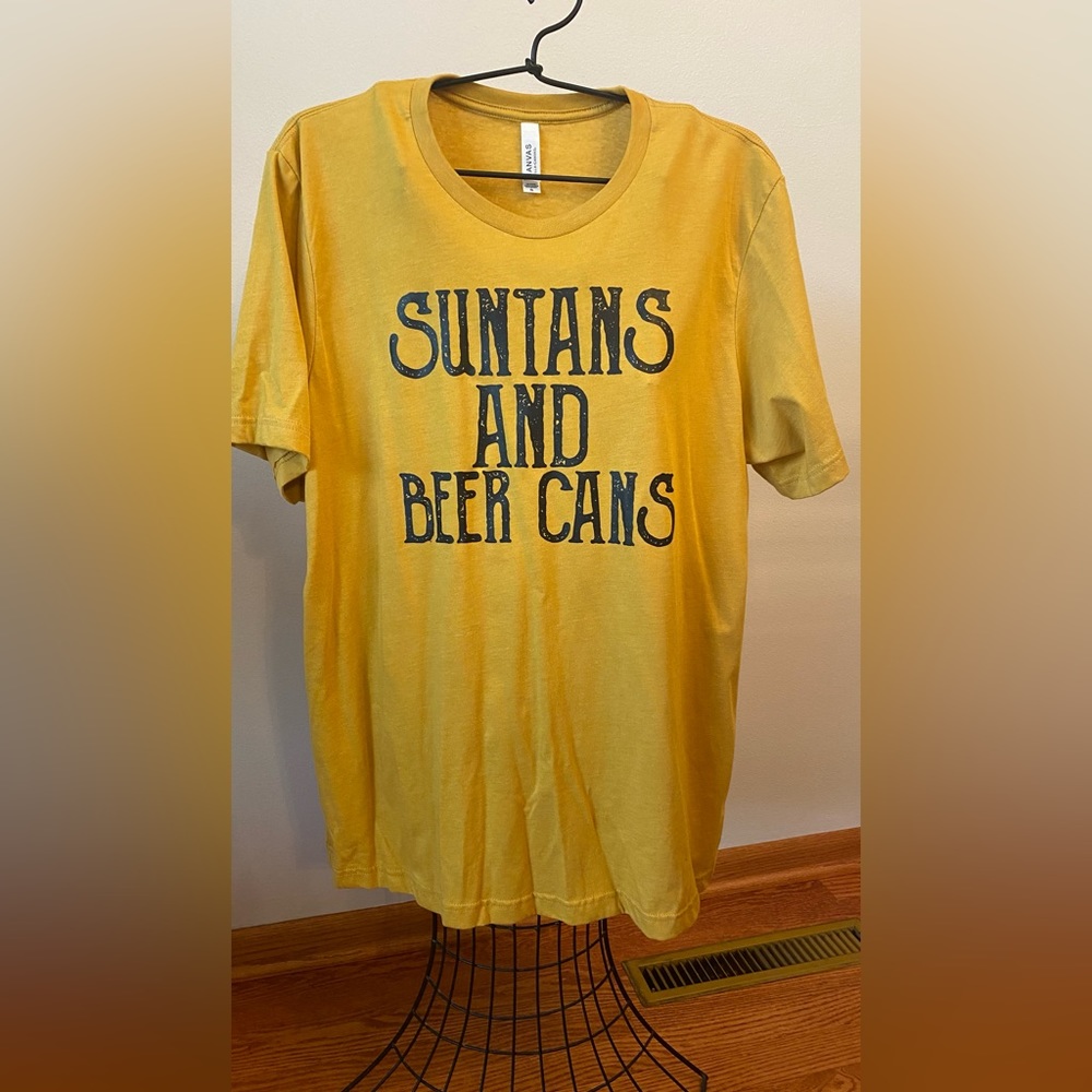 Bella canvas Gold T shirt Size XL